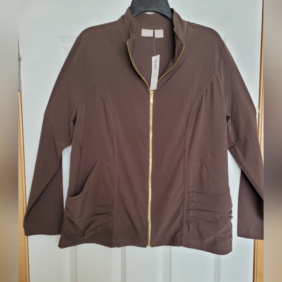 Chico's Zenergy Lightweight Neema Ruched Detail Jacket - Picture 3 of 8